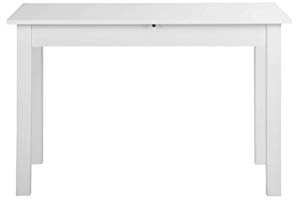 AVANTI TRENDSTORE - Colima - Tavolo da Pranzo, allungabile per 40 cm, in Legno Laminato, Disponibile in Diversi Colori ed in 4 Diverse Misure (120-160x76,5x70 cm, Bianco)