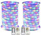 RcStarry 2 Pack LED Rope Light Battery Operated String Lights 33ft/10M 8 Mode Fairy Lights Waterproof Firefly Lights with Remote Timer for Christmas Garden Party Indoor/Outdoor Decor-Multicolor