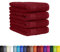 BaSaTex Frottier Handtücher Set aus weicher Baumwolle - 50x100 cm - 100% Baumwolle Öko-Tex Made in Green Zertifiziert | 4X Handtuch in Bordeaux Rot