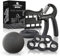 ALPHASKIN Premium Handtrainer I Verbessertes Konzept 2023 I 5er Set | Fingertrainer Griffkraft Trainer | Unterarmtrainer Fingerhantel Trainingsgerät Grip Fitness Krafttraining