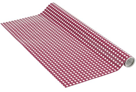 Venilia Klebefolie | Erika Berry Gepunktet | 45 cm x 1,5 m, Stärke 95μ | selbstklebende Möbel-Folie, Dekofolie, Tapete, Küchenfolie | ohne Phthalate | Made in EU