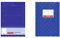 Brunnen 1046814 Hausaufgabenheft (A5, 48 Blatt) blau & 104052536 Hefthülle/Heftumschlag (A5, Folie, mit Namensschild) blau