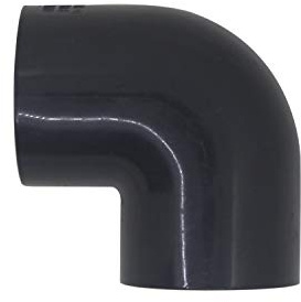 Codo 90 grados pvc 20 25 32 40 50 63 75 90 110mm manguito pvc racor codo hembra adaptador conector PN16 (Diámetro Interno 75mm)