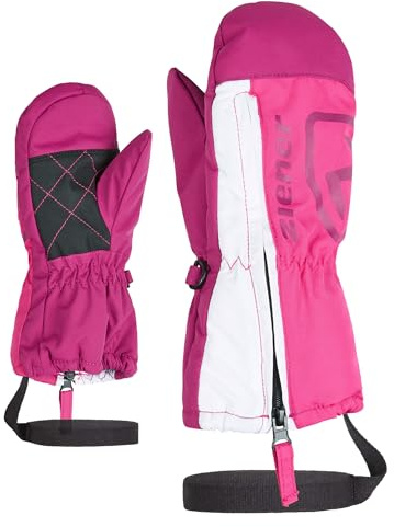 Ziener Baby Leon Ski-Handschuhe/Wintersport | atmungsaktiv Leash, pop pink, 98cm