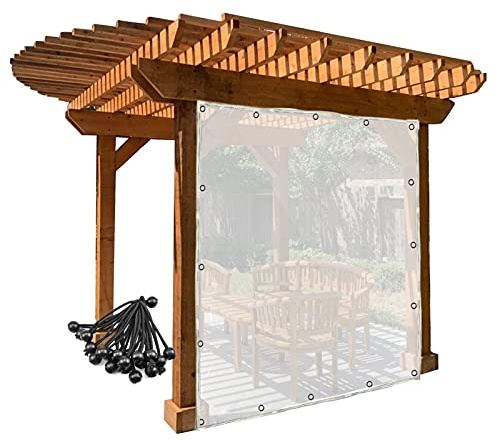 XFLOFE Tende Idrorepellente Telo Impermeabile Esterno, Robusto Antipolvere Antipioggia Telone con Occhiello per Giardino Copertina, Gazebo (Fatto su Misura)