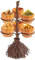 Halloween Snack Schalen, Halloween Kürbis Snack Schalen Mit Broom-förmiger Ständer, Süßigkeiten Halter Schüssel, , Biskuit Dessert Snack Aufbewahrung Für Halloween Weihnachts Teeparty Dekorationen