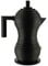 Alessi Pulcina MDL02/3 BB Caffettiera Espresso di Design, in Fusione di Alluminio con Manico e Pomolo in PA, 3 Tazze, Nero