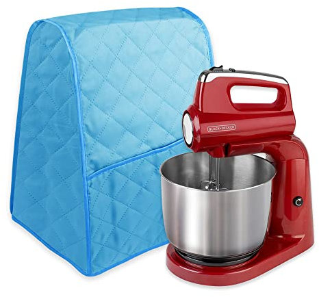 Dust Cover Kitchen Aid Mixer Cover COOSOO Stand Mixer Cover Waterproof Protective Mixer/Toaster Bag with 2 Front Pockets for Extra Kitchen Accessories Fits All Tilt Head & Bowl Lift Models (Blue)