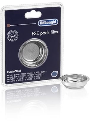Filtre à café 1 une 2 tasse compatible avec DeLonghi pour machine à café dédiée sculpture icône EC680 EC685… (filtre gaufres)