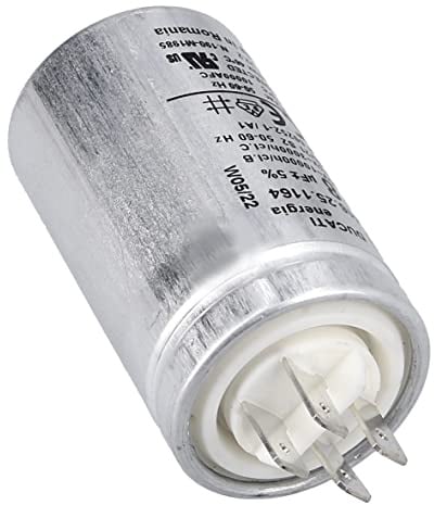 ensipart Kondensator kompatibel mit smeg 811770036 Betriebskondensator 8 µF und 450 V mit Steckanschluss für Geschirrspülmaschine kompatibel mit gorenje 398908