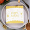Servietten Geburtstag Weiß Gold, Happy Birthday Servietten, Papierservietten Papier Napkins für Mann Frau Mädchen Geburtstag Party Deko Babyparty Konfirmation Kommunion Baby Shower Tischdeko