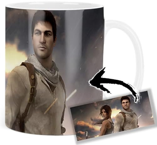MasTazas Tomb Raider Lara Croft Uncharted Nathan Drake Tasse Ceramique Mug
