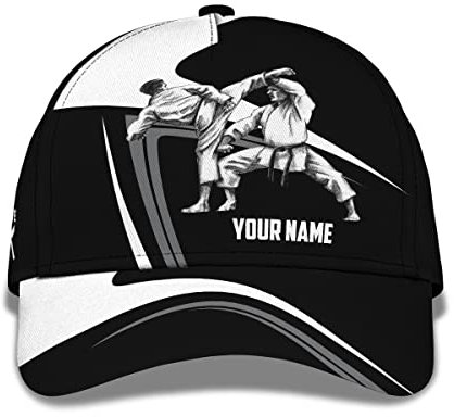 351 Baseball Cap Karate Mit Schlangensymbol Sommer Kappe Retro Capatmungsaktive Mütze Verstellbare Baseballkappe Für Damen, Herren, Running