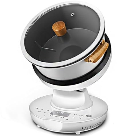 CYMYYDS Procesador De Alimentos Comercial 2000W, Máquina De Cocción Automática Inteligente 8L con Rotación De 360° Y Calefacción Integral 3D, Robot De Cocina con Panel Táctil, Velocidades Ajustables