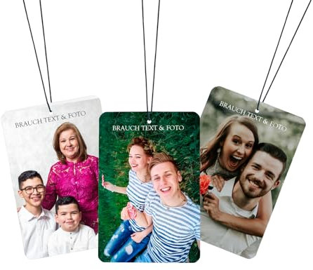 Duftbaum Auto Personalisiert,OXYEFEI Lufterfrischer Individualisiert mit Text und Fotos,Auto Duftspender, Car Air Freshener, Duftanhänger