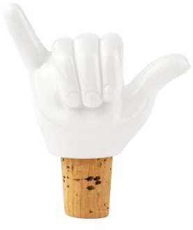 Bottle Sealer Hang Loose - Flaschenverschluss, Weinstopper aus Keramik und Kork