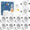 wowatt 10er LED Einbaustrahler Dimmbar Weiß 5.5W LED Spot Ersetzt 60W Halogen Deckenspots LED 230V Ultra Flach IP44 Bad Einbauleuchten 2800K Warmweiß Hell 600lm Einbauspots 68mm Schwenkbar Rund