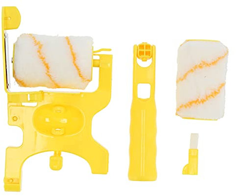 Edger Roller Hand‑Held Clean‑Cut Paint Edger Roller Wall Ceiling Paint Brush with Corner Brush, for Doors Ceilings Skirting Chair Railings