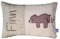 Personalisiertes Kissen zur Geburt und Taufe | Bestickt mit Namen und süßem schlafenden Bär | Baumwolle (30cm x 50cm, Schlafender Bär)
