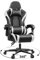 OneGame Silla Gaming, Silla ergonómica de Ordenador Gamer Adulto, Sillas Oficina Giratoria Estilo Racing, Respaldo Alto Ajustable con Soporte Lumbar, Blanco