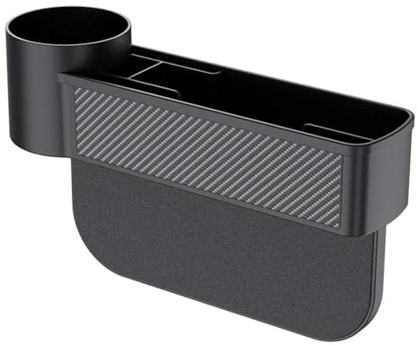 SSyang Boîte de Rangement pour Voiture, Écart de Siège Organisateur, 26.1*7.6*16.7cm, Stockage Portefeuille et Clés