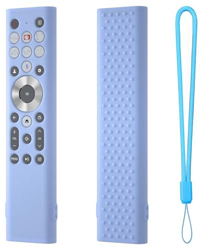 Telecomando Copertura Protettiva Custodia Per Hisense Class A7 U8 Series LCD 4K per Hisense Custodie per Telecomandi in silicone (Luminous Blue)
