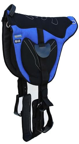 CHALLENGER Horse Western Trail 39203RB Schabracke, Neopren, gepolstert, rutschfest, ohne Rücken, Blau