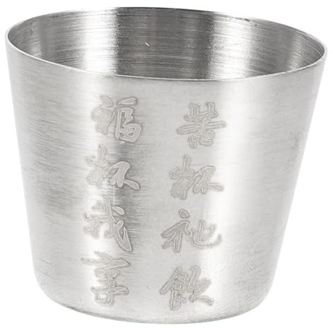 Generico calice tazzine da espresso pirottini caffè espresso sorseggiando scala filtro Tazza vino acciaio inossidabile Bicchiere da vino religioso coppa per bevande religiose tazze da falò