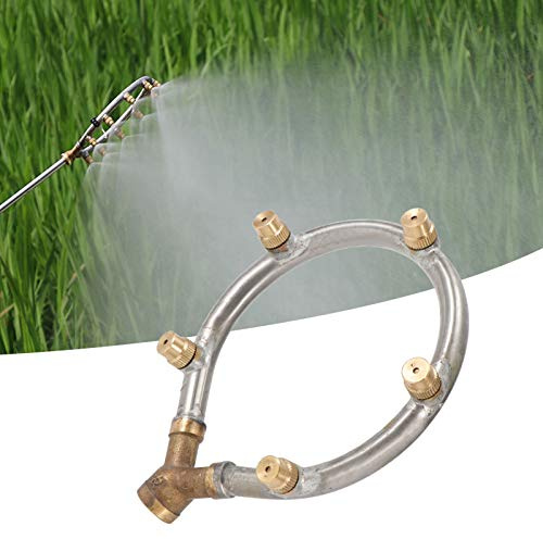 Tissting 5 Nozzles Misting Sprayer, Garden Sprinkler with G1/4in Thread | Stainless Steel Adjustable Multi-use Garden Sprayer for Irrigation Cooling Dust