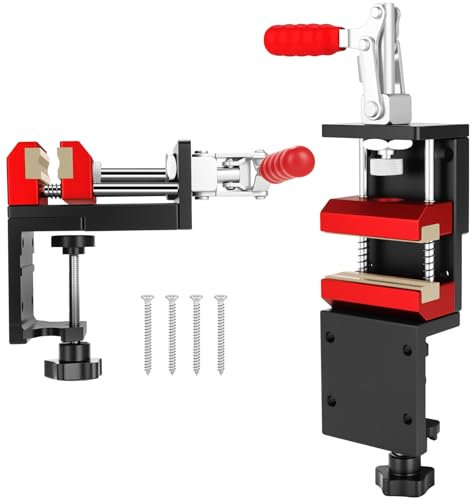 Poiyham Golf Club Regripping Kit, 2-in-1 No Drill Aluminum Golf Shaft Clamp, 360° Swivel Portable Table Vise, Golf Grip Kit for Regripping, Golf Repair Kit Removal Tool for Grip Replacement