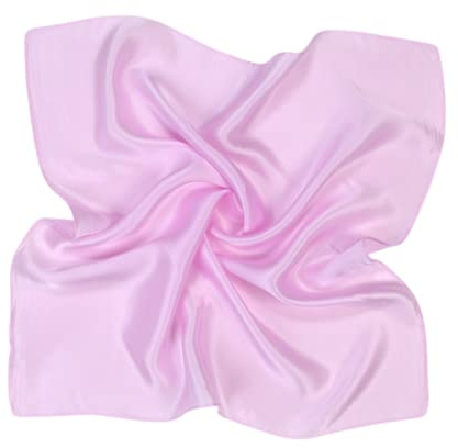 Cebilevin CEBILVIN Einfarbiger Seidenschal 53x53cm 100% Seidenschal in reiner Uni-Farbe