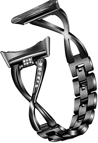 SMYAOSI Bracelet Métal pour Google Pixel Watch 2/ Pixel Watch 3 41mm Strap, Femme Bracelets de Remplacement Acier Inoxydable Watchband pour Google Pixel Watch2 3 41mm Smartwatch Accessoires (Noir)