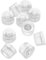 NUOBESTY 10pcs Transparent Silicone Feet Pads Non Slip Furniture Leg Protectors for Chairs Tables Sofas Cutting Boards Durable Slip Caps for Home Office Use
