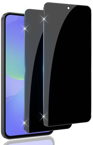 LiiLaa Sichtschutz für Samsung Galaxy A56 / A55 5G, 2 Stück Anti Spy Gehärtete Glas Schutz Folie, Anti-Kratzer Sichtschutzfolie, 9H Härte Privacy blickschutz