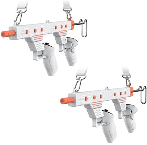 Aokicase VR Controller Spiele Zubehör Ausrüstung für Meta Quest 3 / 3S VR Game Gun für Meta Quest 3 / 3S Zubehör,P-istol Griff für FPS Spiel,verbesserte Gaming Schießerfahrung(TY-5802) 2 Pack