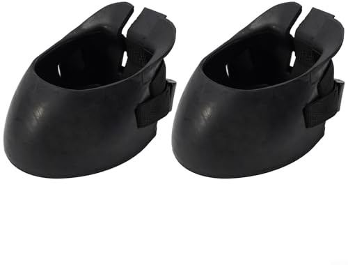 Durashmall Hufschuhe aus Gummi, rutschfest, für Reiten im Freien, Reiten, verletzte Hufe, Wundversorgung, Erholungsunterstützung, Schwarz, Größe S, M, L, XL