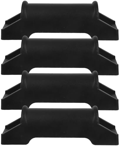 PHENOFICE Repose-pieds pour Chaise de Bureau Ergonomique 4pcs Coulissants Antidérapants en Plastique Noir Installation Facile et Design Élégant pour Fauteuils Modernes