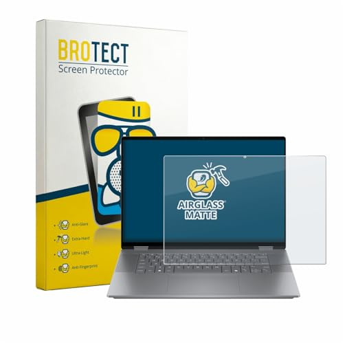 BROTECT Schutzglas für HP OmniBook X Flip 2-in-1 AI 16-cc0796ngx | Entspiegelnder Displayschutz Made in Germany Schutzfolie Glas Matt Anti-Reflex Kratzfest 9H Anti-Fingerprint Einfache Montage