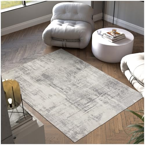 tectake® Tappeto Salotto, Tappeto Pelo Corto, Tappeto Salotto Vintage Design Elegante, Tappeto Lavabile in Lavatrice, Ideale per Sala da Pranzo, Camera da Letto e Studio - 160x230 cm