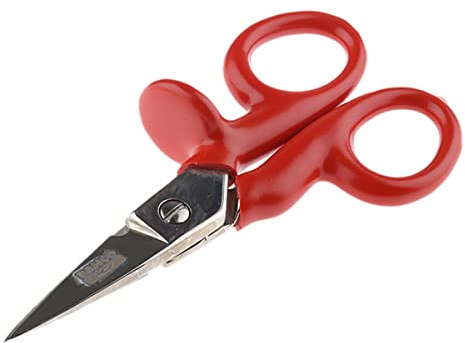 Bahco SC127V Electrician Scissor, Silver/Red, 130 mm