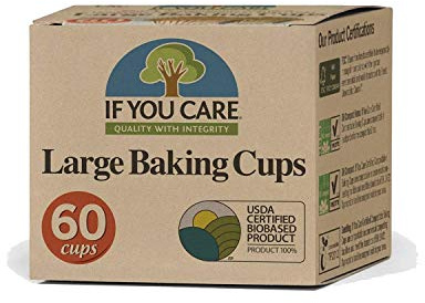 If You Care Large Unbleached Baking Cups - 60 Baking Cups