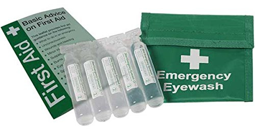 HypaClens E411 Eyewash Belt Wallet with Saline Pods, 5 x 20 mL