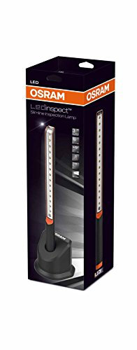 OSRAM LEDinspect PRO SLIMLINE, lámpara de inspecciones y de taller con LED recargable, luminaria de trabajo con batería, LEDIL102, especial para labores de control y de mantenimiento en vehículos, estuche (1 unidad)