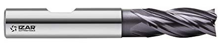 Izar 45522 Fresa Frontal Acabado PMX, TIALN-TOP, 6600, DIN 844 N, 4Z, 10.00 mm Diámetro Corte