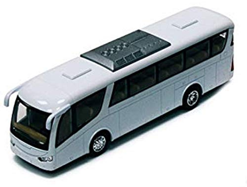 Kinsmart Coach Bus, White 7 Die Cast Model Toy Car