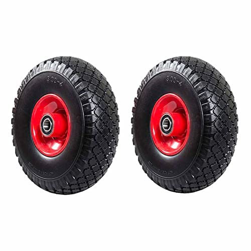 Robustes Ersatzrad für Sackkarre – Vollgummi, pannensicher, 20mm Achsbohrung, 110kg Tragkraft, Variante: 2 Räder