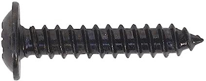 Sealey BST3519 Self Tapping Screw 3.5 x 19mm Flanged Head Black Pozi BS 4174 Pack of 100