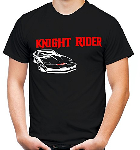 Knight Rider Männer und Herren T-Shirt | Spruch Kitt Hasselhoff David Geschenk | M1