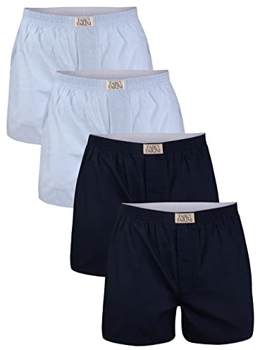 Fabio Farini 4 er Boxershorts Webboxer Herren Boxer Shorts Unterhose Unterwäsche Baumwolle