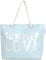 normani Strandtasche Schultertasche Handtasche Umhängetasche mit Sommer Design und großem Volumen Farbe Summer Love Blue